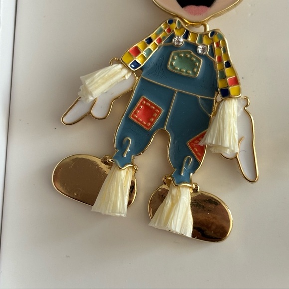 Disney x BaubleBar Scarecrow Mickey Mouse Autumn Fall Days Earrings - Picture 4 of 5